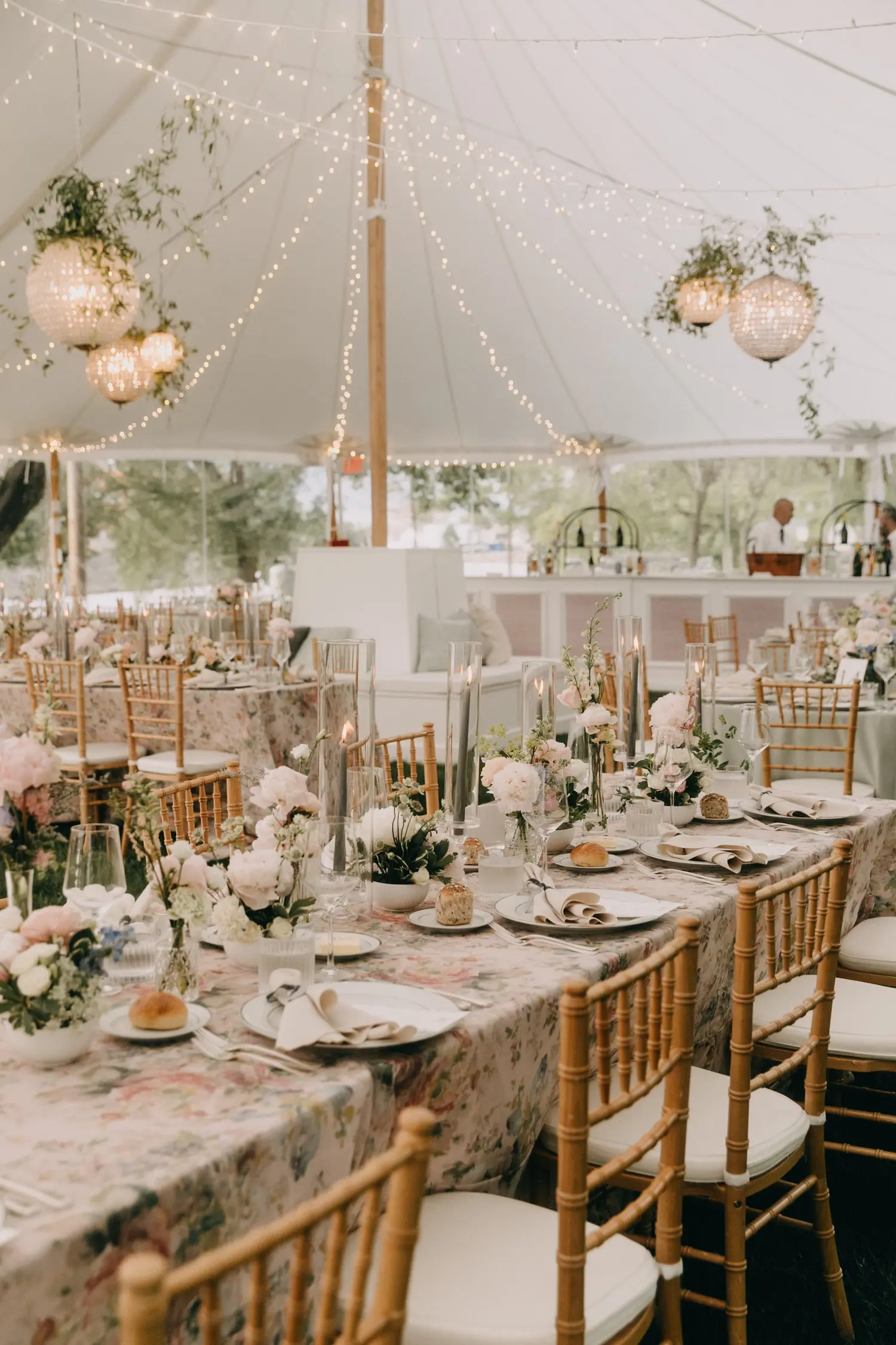 Wedding floral installation